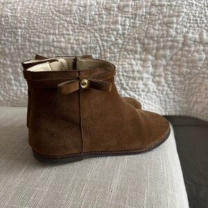 Janie and Jack Brown Suade Ankle Boots